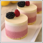 Summer Berry Mousse Cake Individual