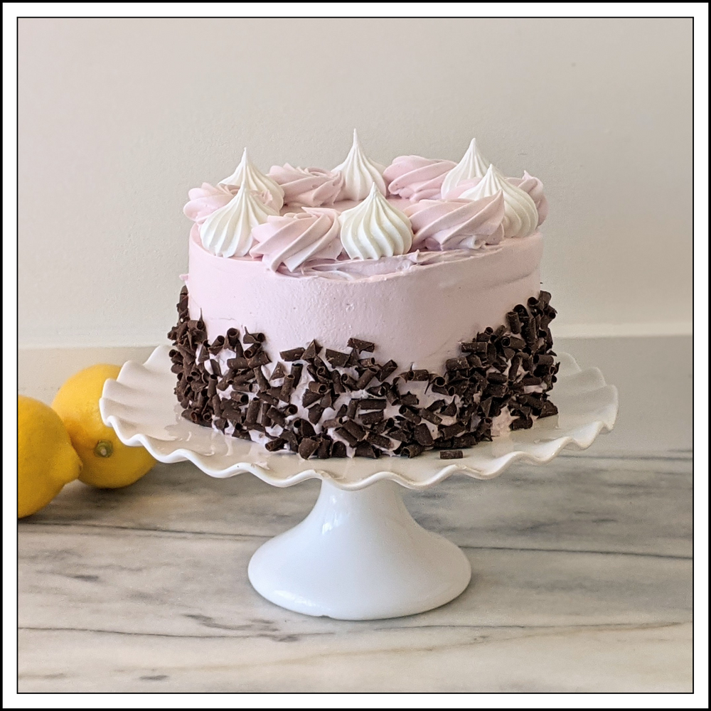 Vanilla Raspberry Cake (DF)