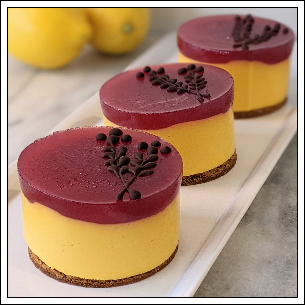 Mango Mousse with Raspberry Individual (EGG & DF)